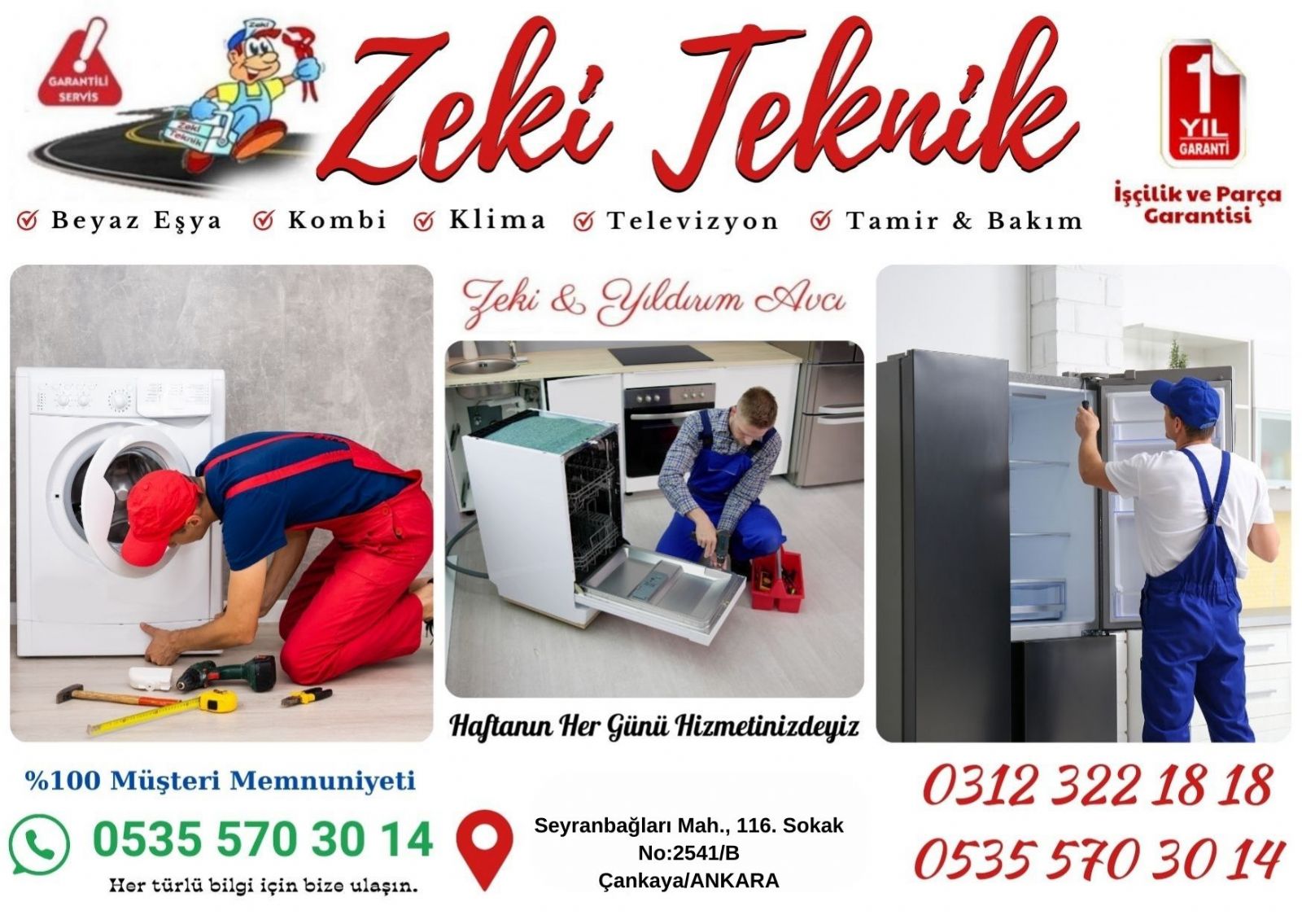 Seyranbağları Buzdolabı Servisi